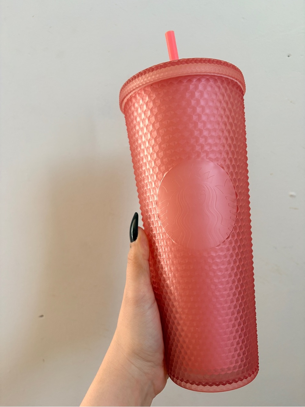 Starbucks Pink jelly  Studded Reusable Tumbler with Straw